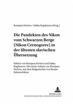 Die Pandekten des Nikon vom Schwarzen Berge (Nikon Cernogorec) in der ältesten Slavischen Übersetzung