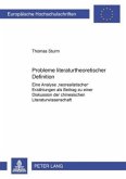 Probleme literaturtheoretischer Definition Probleme literaturtheoretischer Definition