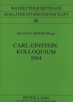 Cover Carl-Einstein-Kolloquium 1994
