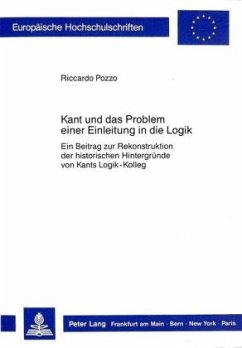 Kant und das Problem einer Einleitung in die Logik - Pozzo, Riccardo