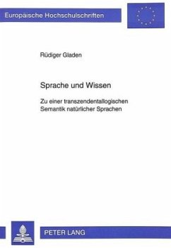 Sprache und Wissen - Gladen, Rüdiger