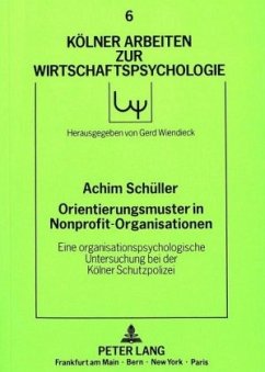 Orientierungsmuster in Nonprofit-Organisationen - Schüller, Achim