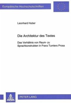 Cover Die Architektur des Textes