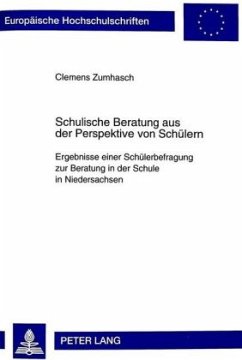 Cover Schulische Beratung aus der Perspektive von Schülern