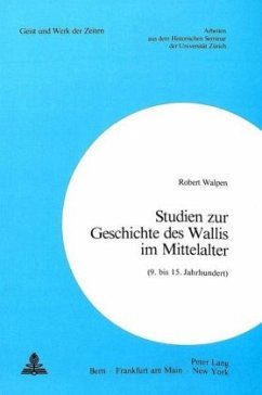 Cover Studien zur Geschichte des Wallis im Mittelalter