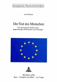 Cover Der Tod des Menschen