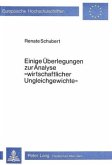 Einige Überlegungen zur Analyse "wirtschaftlicher Ungleichgewichte"