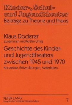 Cover Geschichte des Kinder- und Jugendtheaters zwischen 1945 und 1970