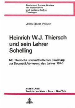 Cover Heinrich W.J. Thiersch und sein Lehrer Schelling