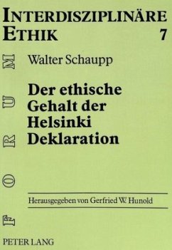 Cover Der ethische Gehalt der Helsinki Deklaration