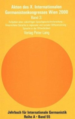 Cover Akten des X. Internationalen Germanistenkongresses Wien 2000 - 