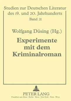 Cover Experimente mit dem Kriminalroman