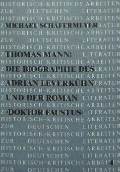 Cover Thomas Mann: die Biographie des Adrian Leverkühn und der Roman 