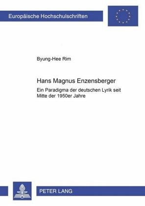 Hans Magnus Enzensberger Hans Magnus Enzensberger