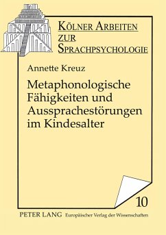 Cover Metaphonologische Fähigkeiten und Aussprachestörungen im Kindesalter