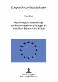 Bedeutungszusammenhänge und Bedeutungsverschiebungen als inhaltliche Stilmittel bei Sallust Bedeutungszusammenhänge und Bedeutungsverschiebungen als inhaltliche Stilmittel bei Sallust