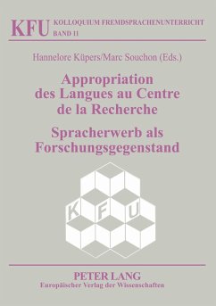 Cover Appropriation des Langues au Centre de la Recherche / Spracherwerb als Forschungsgegenstand