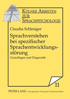 Cover Sprachverstehen bei spezifischer Sprachentwicklungsstörung