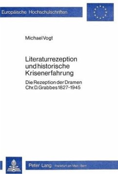Cover Literaturrezeption und historische Krisenerfahrung