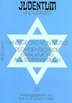 Rechtsentscheide Isaak Kimchis aus Südfrankreich - Mutius, Hans-Georg von