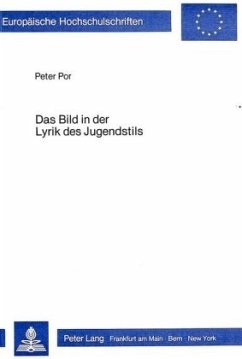 Das Bild in der Lyrik des Jugendstils Cover Das Bild in der Lyrik des Jugendstils