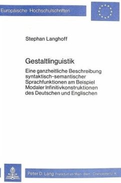 Gestaltlinguistik - Langhoff, Stephan