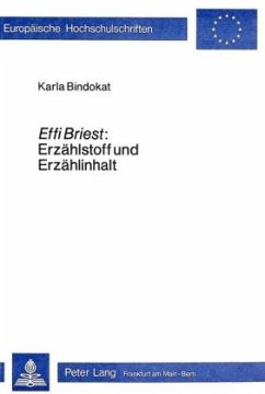 Cover Effi Briest: Erzählstoff und Erzählinhalt