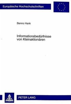 Cover Informationsbedürfnisse von Kleinaktionären