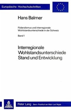 Cover Interregionale Wohlstandsunterschiede- Stand und Entwicklung