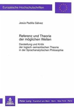 Referenz und Theorie der möglichen Welten - Padilla-Gálvez, Jesús