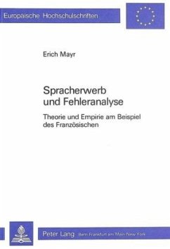 Spracherwerb und Fehleranalyse - Mayr, Erich