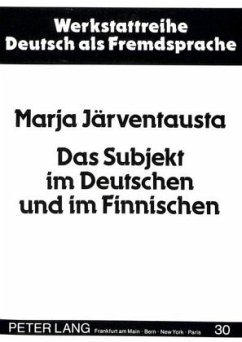 Das Subjekt im Deutschen und im Finnischen - Järventausta, Marja