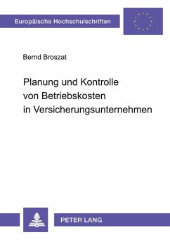 Cover Planung und Kontrolle von Betriebskosten in Versicherungsunternehmen