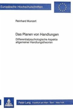 Das Planen von Handlungen - Munzert, Reinhard