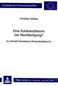 Cover Eine Kohärenztheorie der Rechtfertigung?