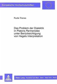 Cover Das Problem der Dialektik in Platons 