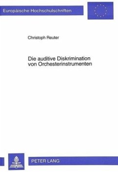 Cover Die auditive Diskrimination von Orchesterinstrumenten