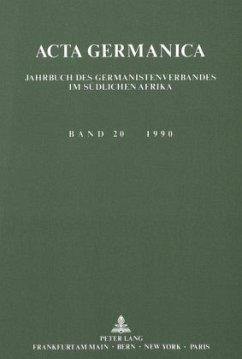 Acta Germanica. Jahrbuch des Germanistenverbandes im südlichen Afrika