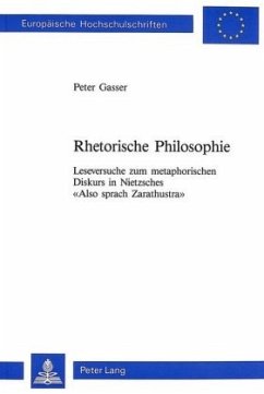 Rhetorische Philosophie - Gasser, Peter