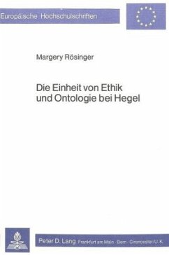Cover Die Einheit von Ethik und Ontologie bei Hegel