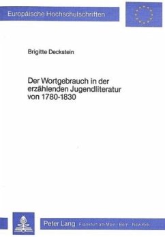 Cover Der Wortgebrauch in der erzählenden Jugendliteratur von 1780-1830