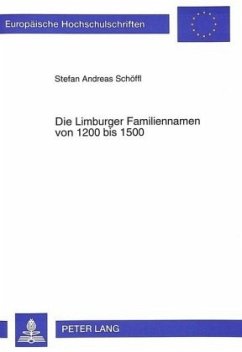 Die Limburger Familiennamen von 1200 bis 1500 - Schöffl, Stefan