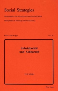 Subsidiarität und Solidarität - Mäder, Ueli
