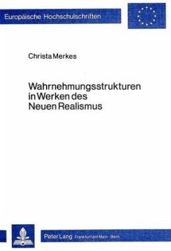 Cover Wahrnehmungsstrukturen in Werken des Neuen Realismus