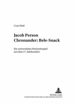 Cover Jacob Person Chronander: Bele-Snack