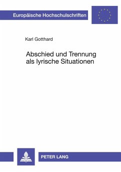 Cover Abschied und Trennung als lyrische Situationen