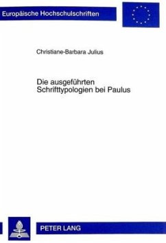 Die ausgeführten Schrifttypologien bei Paulus - Julius, Christiane-Barbara