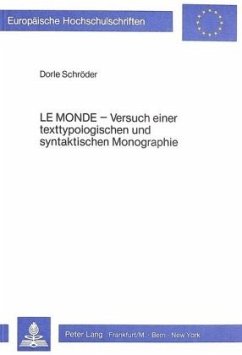 Le Monde - Schroeder, Dorle