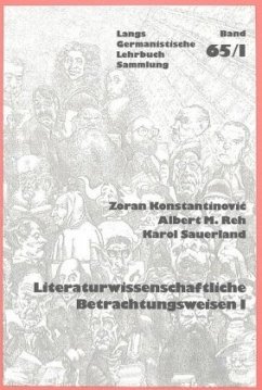 Cover Literaturwissenschaftliche Betrachtungsweisen I