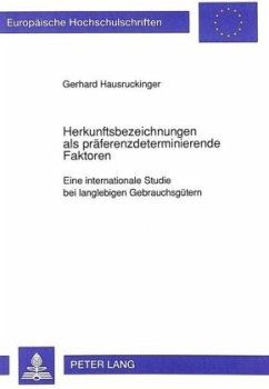 Cover Herkunftsbezeichnungen als präferenzdeterminierende Faktoren